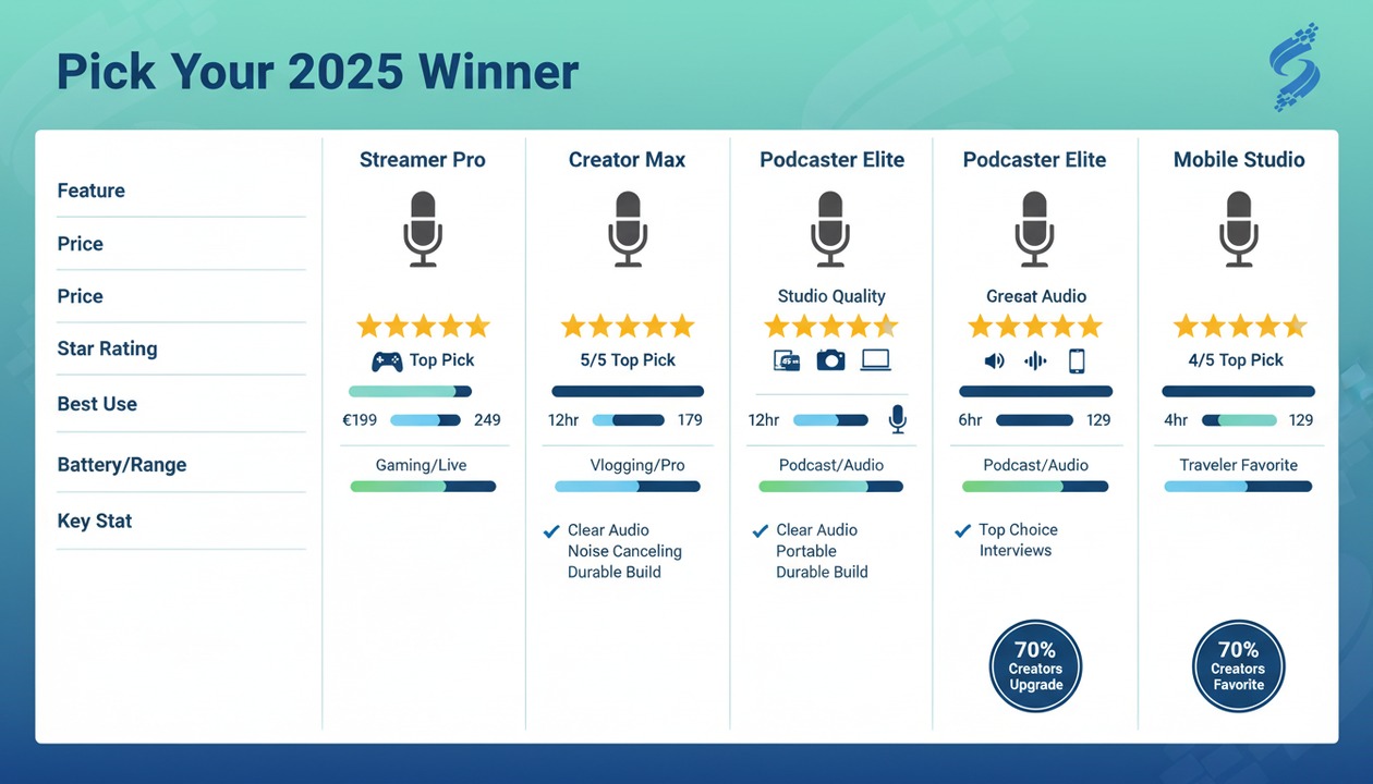 mic comparison chart 2025
